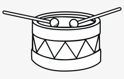 Free Drum Black And White Clip Art with No Background ...