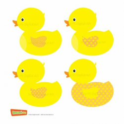 Rubber Duckie Ducky Duckling Yellow Ducks Baby Ducks Clipart Clip ...