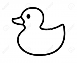 Rubber Duck Clipart Black And White | Free download best Rubber Duck ...