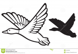 Flying Duck Clipart Black And White | Clipart Panda - Free Clipart ...