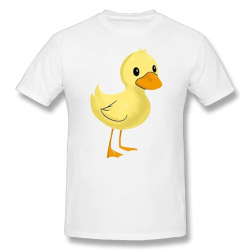 US $13.04 13% OFF|Men\'s Duck Clip Art 100% Cotton Prints Casual Short  Sleeve T Shirt Male Designing T Shirt Top Tee Interesting Kawaii-in  T-Shirts ...