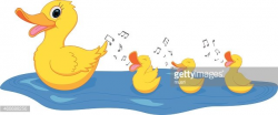 Happy Duck Swimming premium clipart - ClipartLogo.com