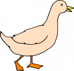 Simple Walking Duck Art Clip Art - Clip Art Library