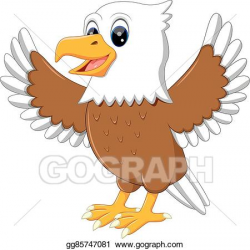 Vector Clipart - Cute eagle. Vector Illustration gg85747081 - GoGraph