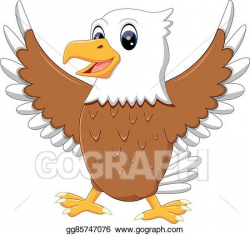 Vector Clipart - Cute eagle. Vector Illustration gg85747076 - GoGraph