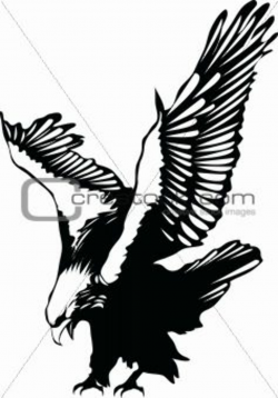 Flying Eagle Silhouette Clipart - Free Clipart | Woodburning | Eagle ...