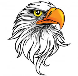 Free Eagle Head Clip Art | silhouette designs | Eagle drawing, Art ...