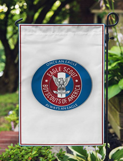 Amazon.com : Apedes Eagle Scout US Double Sided Garden Flag ...
