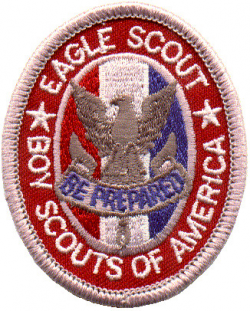 Large Eagle Scout Badge and Medal Image for Presentations
