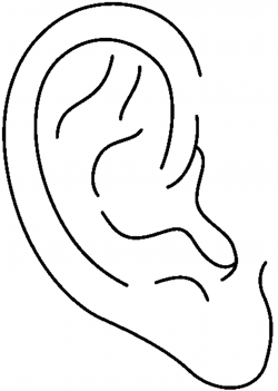 Free Black And White Ear, Download Free Clip Art, Free Clip ...