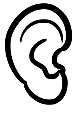 Download for free 10 PNG Ears clipart black and white top ...