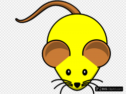 Yellow Mouse W/ Brown Ears Clip art, Icon and SVG - SVG Clipart