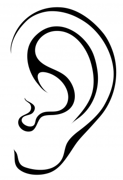 Free Black And White Ear, Download Free Clip Art, Free Clip ...