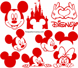 Mickey Ears Clipart Small - Mickey Mouse Face Simple ...