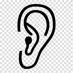 Listening Logo Ear, ear transparent background PNG clipart ...