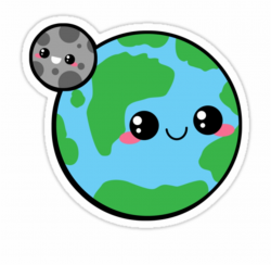 kawaii #earth #moon #planet #cute #scplanets #freetoedit - Moon And ...