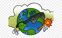 Environment Clipart Global Warming - Earth Cartoon Global Warming ...