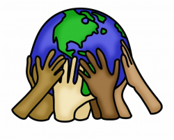 Earth Day Clipart Spring - Clipart Earth With Hands Free PNG Images ...