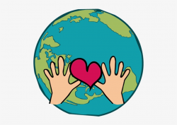 Earth Heart Clipart - Globe With Heart Clip Art Transparent PNG ...