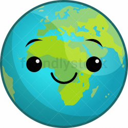 Kawaii Planet Earth | For the Home | Earth clipart, Planets, Clip art