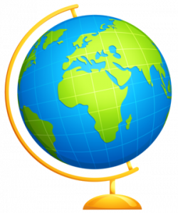 Globe Earth Clipart Kawaii Vector Image Transparent Png - AZPng