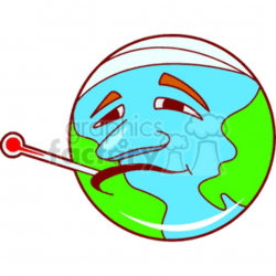 sick earth clipart. Royalty-free clipart # 150836