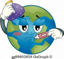 Sick Earth Clip Art - Royalty Free - GoGraph