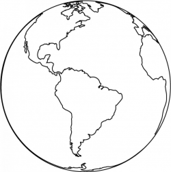 Earth globe clipart black and white free clipart images 2 ...