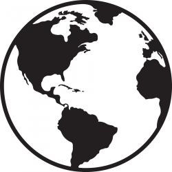 Earth clipart black and white Awesome Globe Clipart Black And White ...