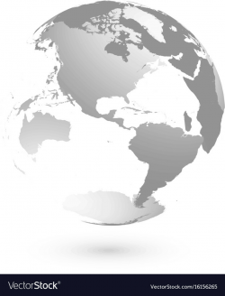 3d planet earth globe transparent sphere with