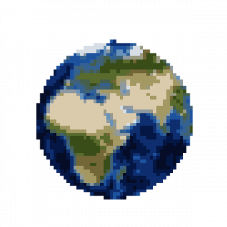 Pixel Earth Design Kids T-Shirt