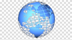 Rotating Globes V , blue earth illustration transparent ...