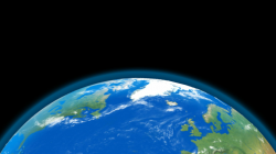 Rotating earth and transparent background, alpha channel ...