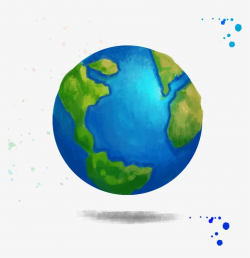Earth Creative Watercolor Drawing - Watercolor Earth ...