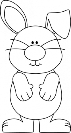 Black and White Bunny with One Ear Up | Fluency | Easter printables ...