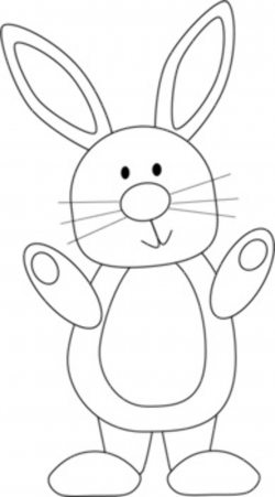 FREE black and white bunny clipart ~ Easter ~ rabbit ~ Spring ~ March ~  April