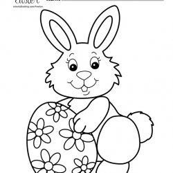 20+ \'Easter Bunny\' Coloring Pages, Cartoon Drawings, Silhouette ...