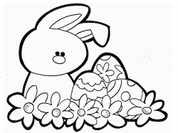 Easter Bunny Coloring Pages - Clip Art Library