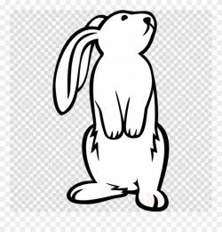 Rabbit Standing Clipart Easter Bunny Rabbit Clip Art - Bunny Black ...