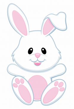Bunnies Clipart Modern - Transparent Background Easter Bunny Clipart ...