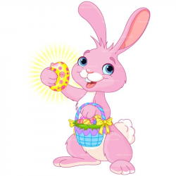 Pink easter bunny clipart - Clip Art Library