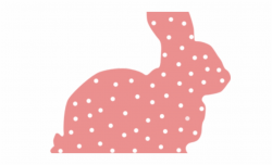 Bunny Clipart Polka Dot - Silhouette Easter Bunny Clipart Free PNG ...