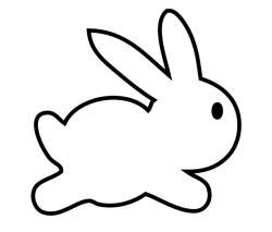 Easter Bunny Clipart Black And White | Free download best Easter ...