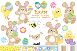 Easter Bunny Clipart ~ Illustrations ~ Creative Market