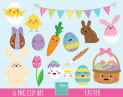 50% SALE EASTER clipart, easter rabbit clipart, easter egg clipar, EASTER  BUNNY