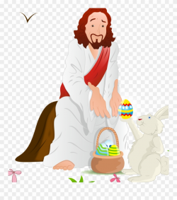 Easter Bunny Resurrection Of Jesus Illustration And Clipart ...