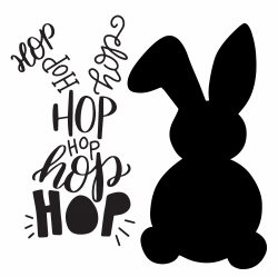 Easter Bunny Silhouette Clip Art – HD Easter Images