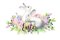 Watercolor Easter Clipart, Easter Clip Art, Easter Set, Easter bunny ...