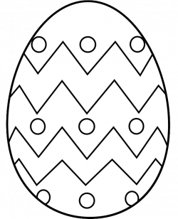 Easter Egg Clip Art Free Coloring Page - Clip Art Library