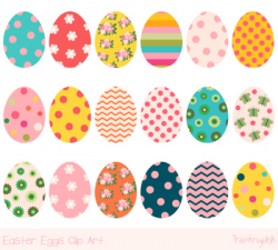 Cute Easter eggs clipart, Colorful Easter egg clip art, Easter egg hunt ...